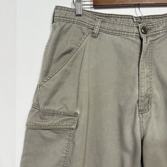 VTG Polo Ralph Lauren Shorts Mens Size 36 Olive Drab Green Cargo Hiking Outdoors - Picture 6 of 11